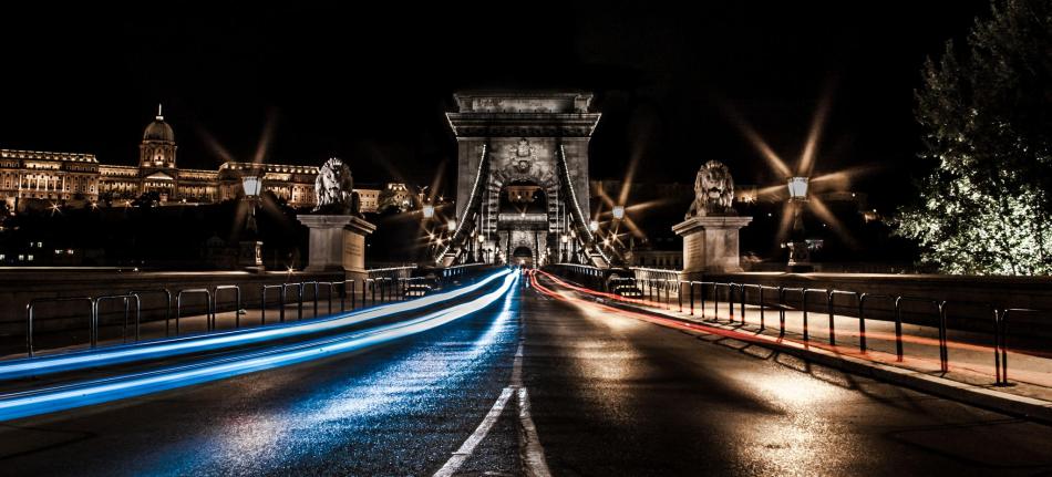 Budapest Bridge at Night - Alex Jaime 